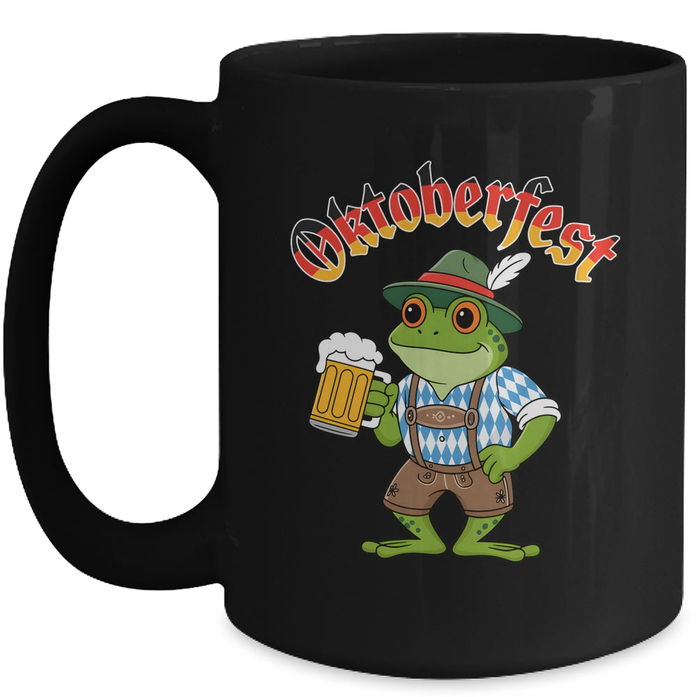 Funny Frog Oktoberfest German Drinking Festival Men Women Mug | teecentury