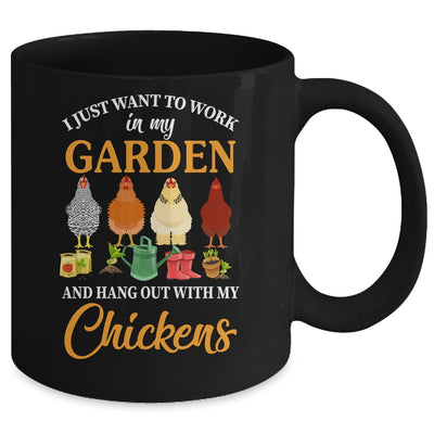 Funny Garden Chickens For Design Men Women Love Gardening Mug | teecentury