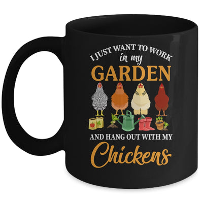 Funny Garden Chickens For Design Men Women Love Gardening Mug | teecentury