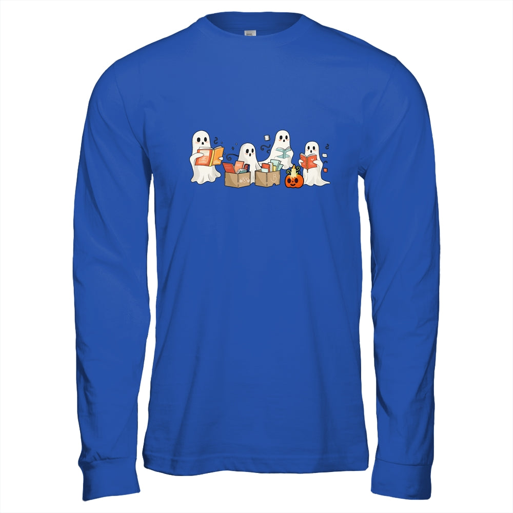 Funny Ghost Book Reading Halloween Books Lover Teacher Kids Shirt & Hoodie | teecentury