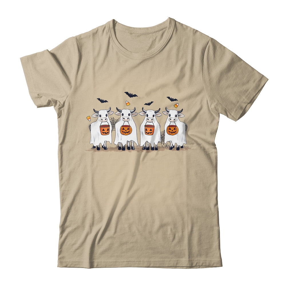 Funny Ghost Cows Halloween Animals Cow Lover Spooky Season Shirt & Sweatshirt | teecentury
