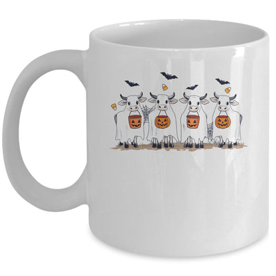 Funny Ghost Cows Halloween Animals Cow Lover Spooky Season Mug | teecentury