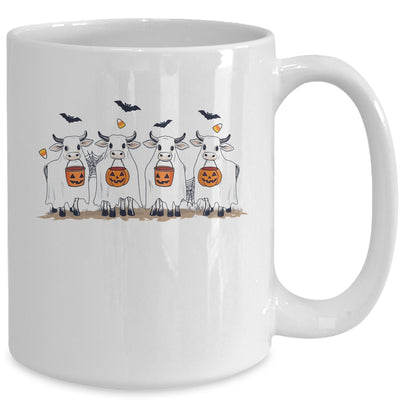 Funny Ghost Cows Halloween Animals Cow Lover Spooky Season Mug | teecentury