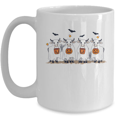 Funny Ghost Cows Halloween Animals Cow Lover Spooky Season Mug | teecentury