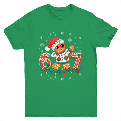 Funny Gingerbread Six Seven 67 Dabbing Christmas Boys Kids Youth Shirt | teecentury