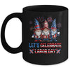 Funny Gnomes Gnomies Happy Labor Day Party American Flag Mug | teecentury