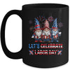 Funny Gnomes Gnomies Happy Labor Day Party American Flag Mug | teecentury