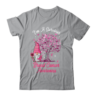 Funny Gnomes I'm A Survivor Breast Cancer Awareness Shirt & Tank Top | teecentury