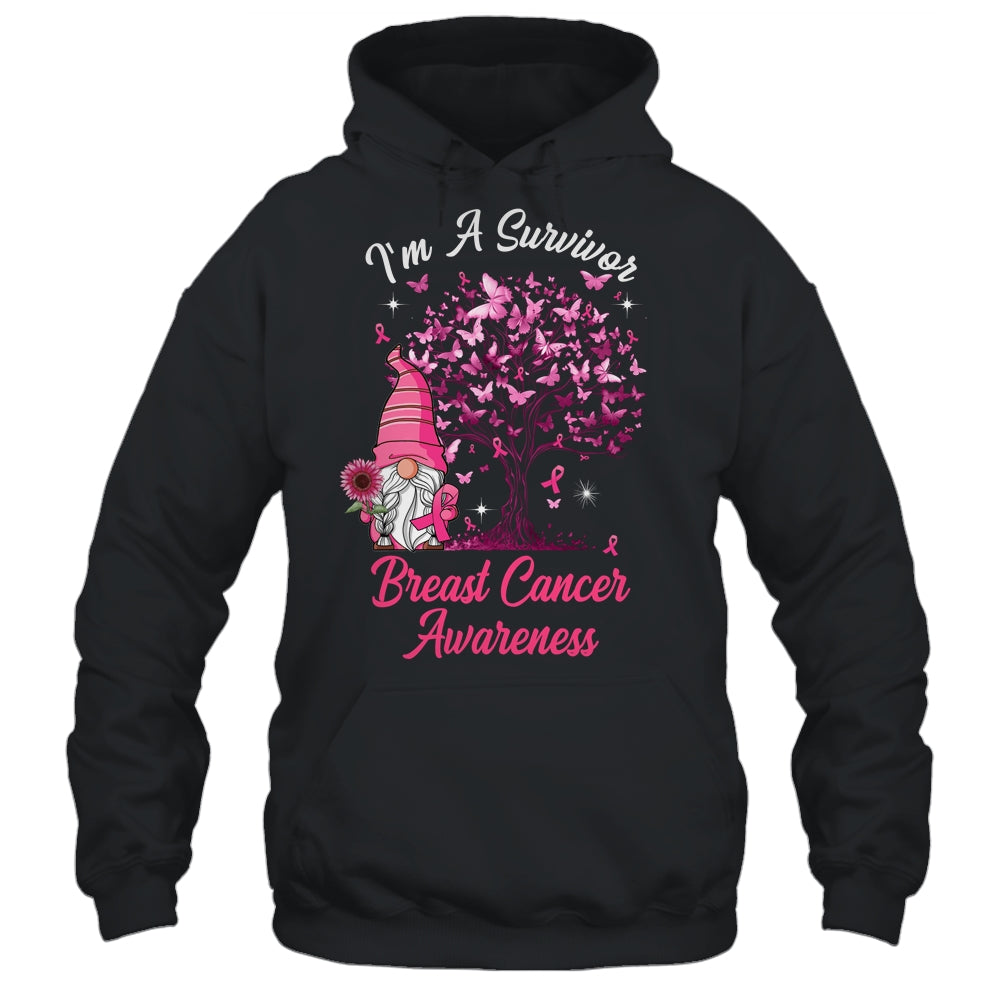 Funny Gnomes I'm A Survivor Breast Cancer Awareness Shirt & Tank Top | teecentury