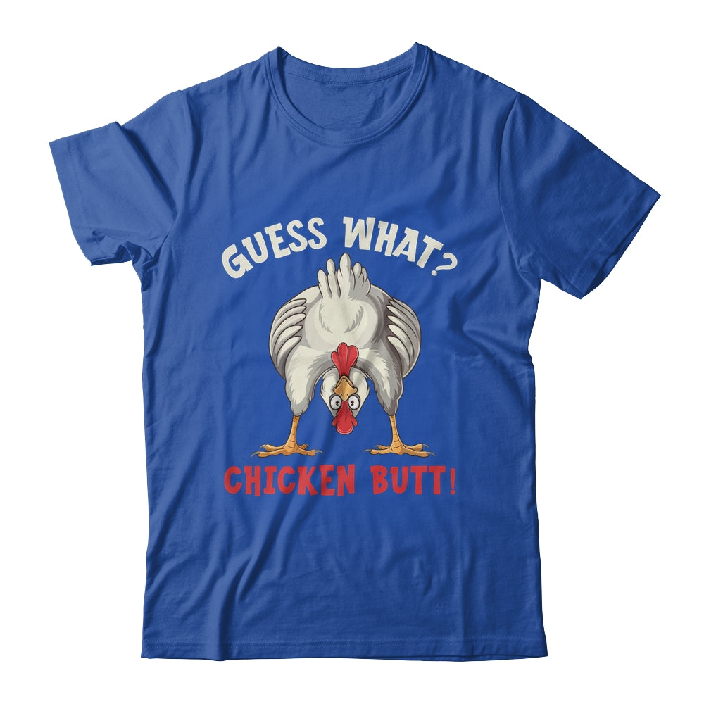 Funny Guess What Chicken Butt Chicken Funny Design Meme Joke Shirt & Tank Top | teecentury