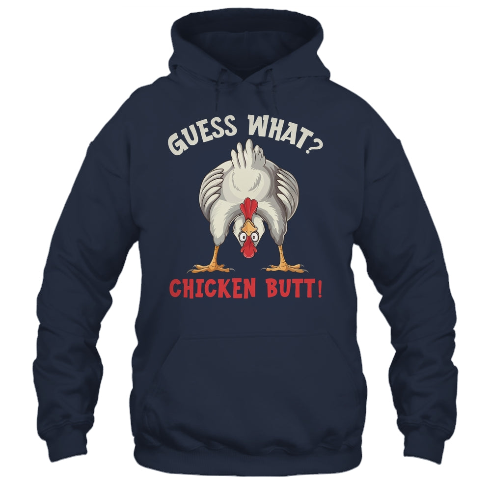 Funny Guess What Chicken Butt Chicken Funny Design Meme Joke Shirt & Tank Top | teecentury