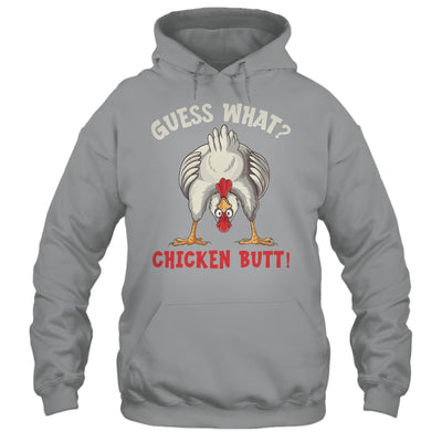 Funny Guess What Chicken Butt Chicken Funny Design Meme Joke Shirt & Tank Top | teecentury