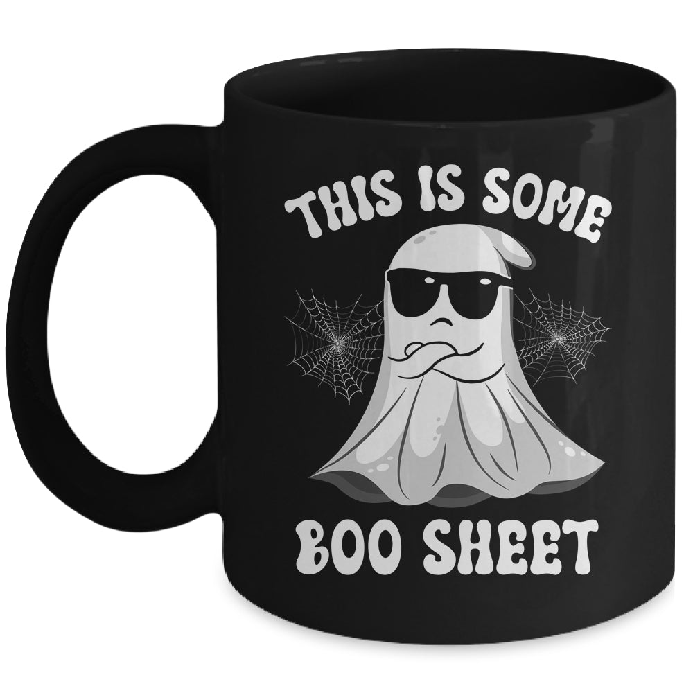 Funny Halloween Boo Ghost Costume This Is Some Boo Sheet Mug | teecentury
