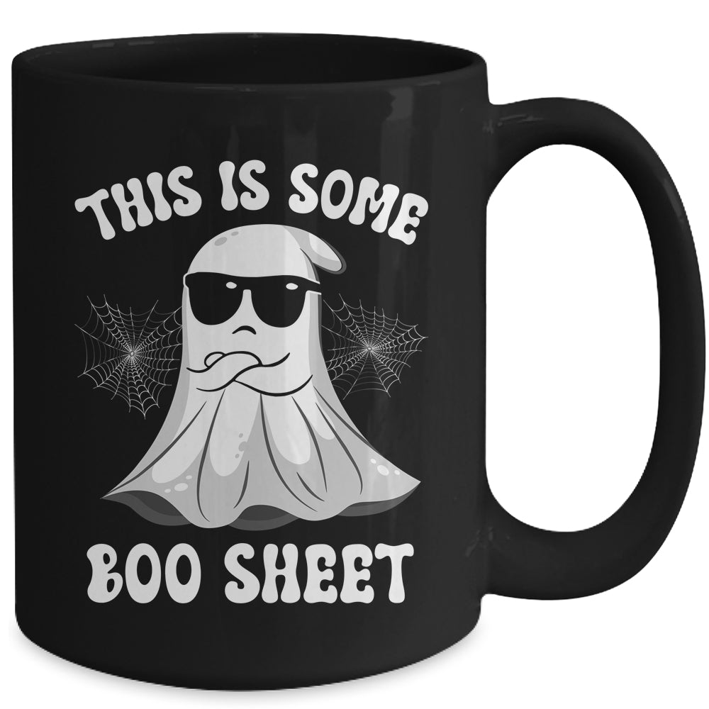 Funny Halloween Boo Ghost Costume This Is Some Boo Sheet Mug | teecentury