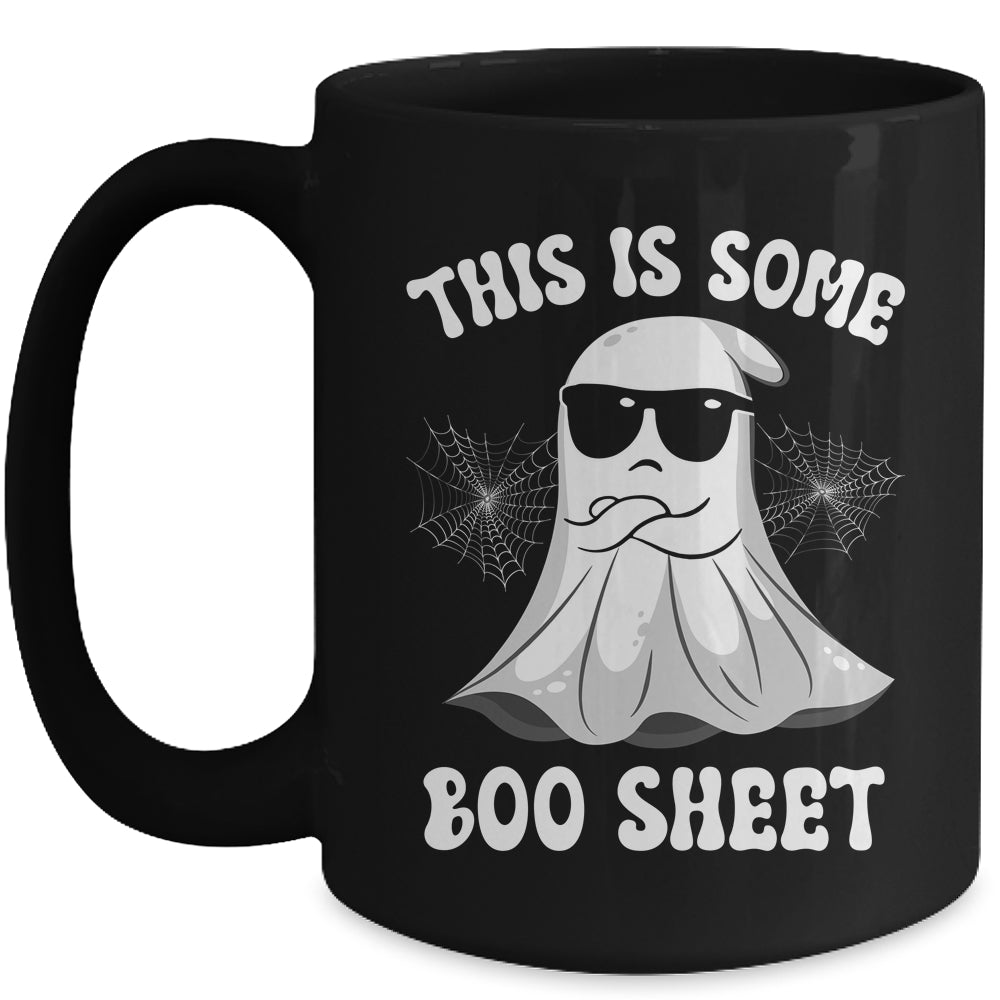 Funny Halloween Boo Ghost Costume This Is Some Boo Sheet Mug | teecentury
