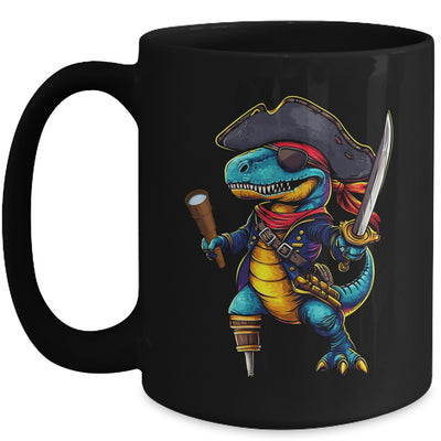 Funny Halloween Boys Kids Costume Dinosaur Trex Pirate Mug | teecentury