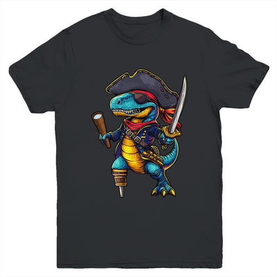 Funny Halloween Boys Kids Costume Dinosaur Trex Pirate Youth Shirt | teecentury