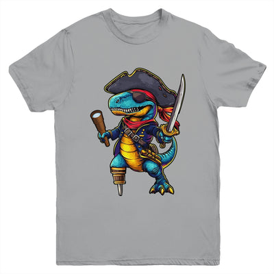 Funny Halloween Boys Kids Costume Dinosaur Trex Pirate Youth Shirt | teecentury