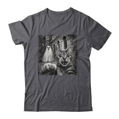 Funny Halloween Cat Selfie With Spooky Ghost Cat Lovers Shirt & Hoodie | teecentury
