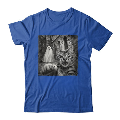 Funny Halloween Cat Selfie With Spooky Ghost Cat Lovers Shirt & Hoodie | teecentury