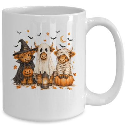 Funny Halloween Highland Cow Cute Pumpkin Spooky Season Mug | teecentury