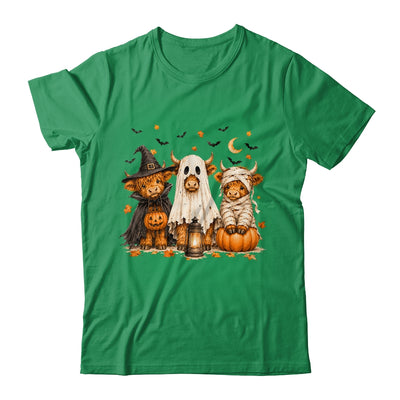 Funny Halloween Highland Cow Cute Pumpkin Spooky Season Shirt & Sweatshirt | teecentury