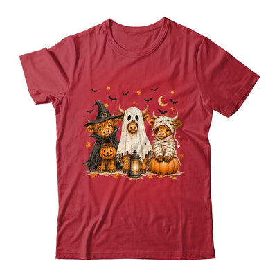 Funny Halloween Highland Cow Cute Pumpkin Spooky Season Shirt & Sweatshirt | teecentury
