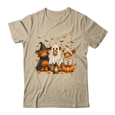 Funny Halloween Highland Cow Cute Pumpkin Spooky Season Shirt & Sweatshirt | teecentury