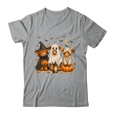 Funny Halloween Highland Cow Cute Pumpkin Spooky Season Shirt & Sweatshirt | teecentury