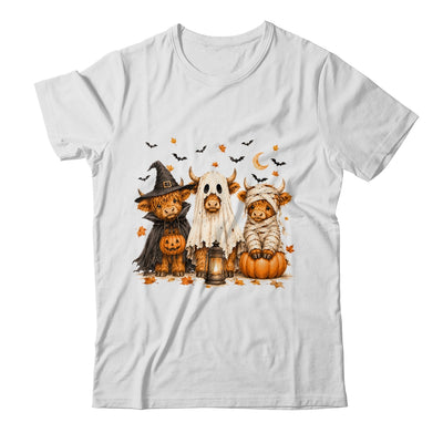 Funny Halloween Highland Cow Cute Pumpkin Spooky Season Shirt & Sweatshirt | teecentury