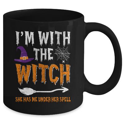 Funny Halloween Matching Couples Costume I'm With The Witch Mug | teecentury