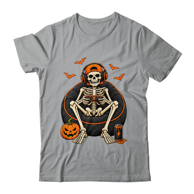 Funny Halloween Skeleton Gamer Video Gaming Mens Boys Kids Shirt & Hoodie | teecentury