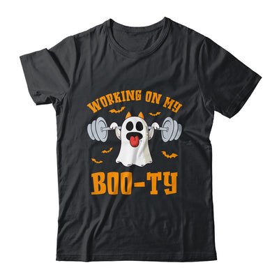Funny Halloween Workout Gym Working On My Booty Men Women Shirt & Tank Top | teecentury
