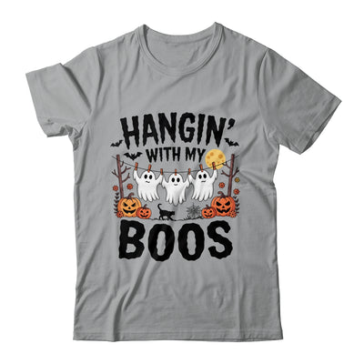 Funny Hangin' With My Boos Ghosts Halloween Pumpkin Bat Shirt & Sweatshirt | teecentury