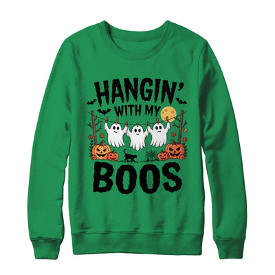 Funny Hangin' With My Boos Ghosts Halloween Pumpkin Bat Shirt & Sweatshirt | teecentury