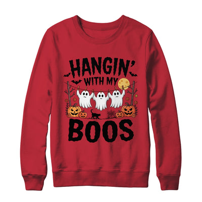 Funny Hangin' With My Boos Ghosts Halloween Pumpkin Bat Shirt & Sweatshirt | teecentury