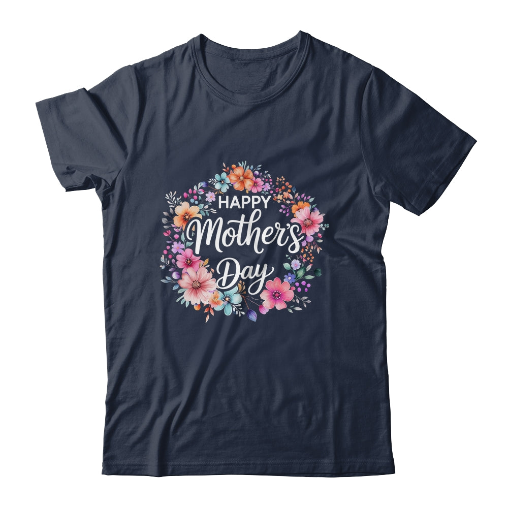 Funny Happy Mothers Day Cute Floral Flower Mom Grandma Women Shirt & Tank Top | teecentury