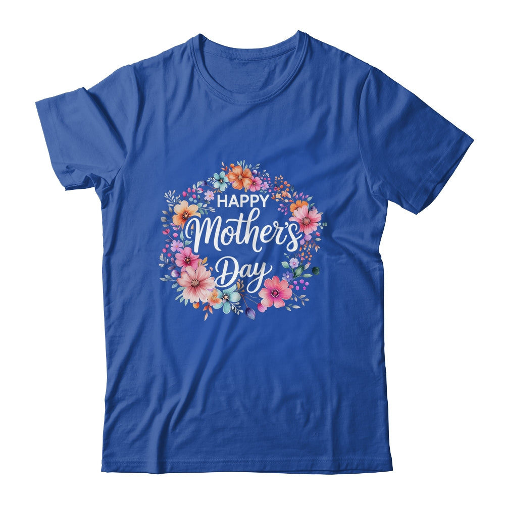 Funny Happy Mothers Day Cute Floral Flower Mom Grandma Women Shirt & Tank Top | teecentury