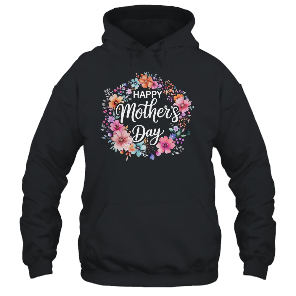 Funny Happy Mothers Day Cute Floral Flower Mom Grandma Women Shirt & Tank Top | teecentury