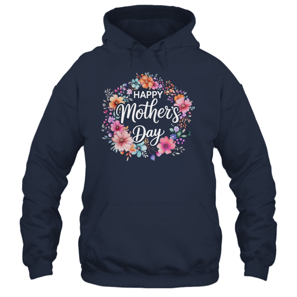 Funny Happy Mothers Day Cute Floral Flower Mom Grandma Women Shirt & Tank Top | teecentury
