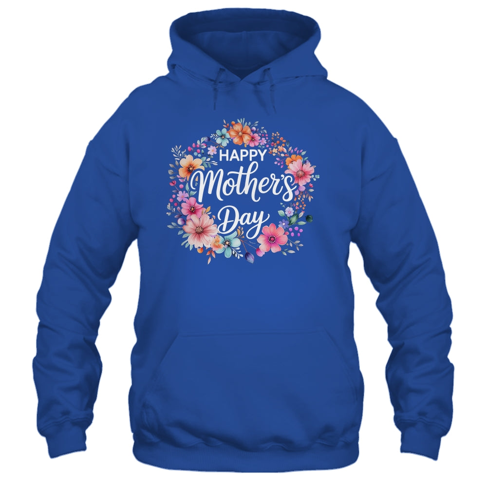 Funny Happy Mothers Day Cute Floral Flower Mom Grandma Women Shirt & Tank Top | teecentury