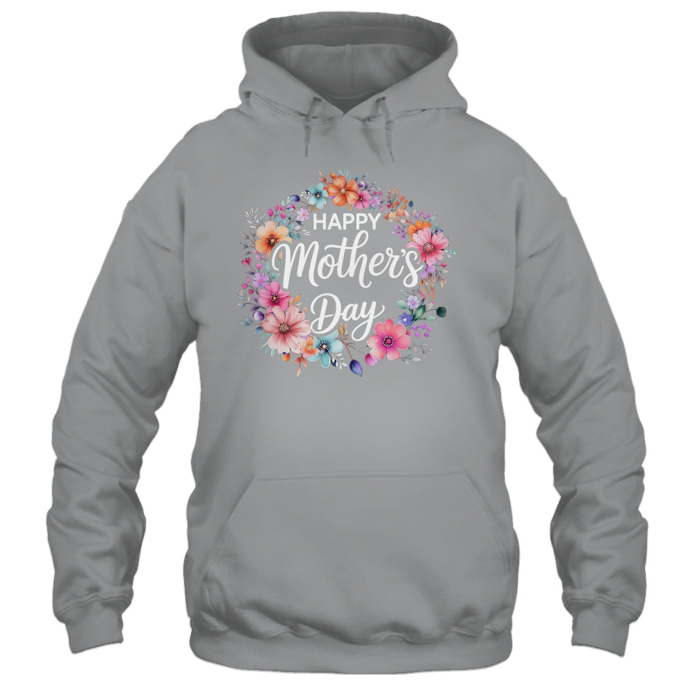 Funny Happy Mothers Day Cute Floral Flower Mom Grandma Women Shirt & Tank Top | teecentury