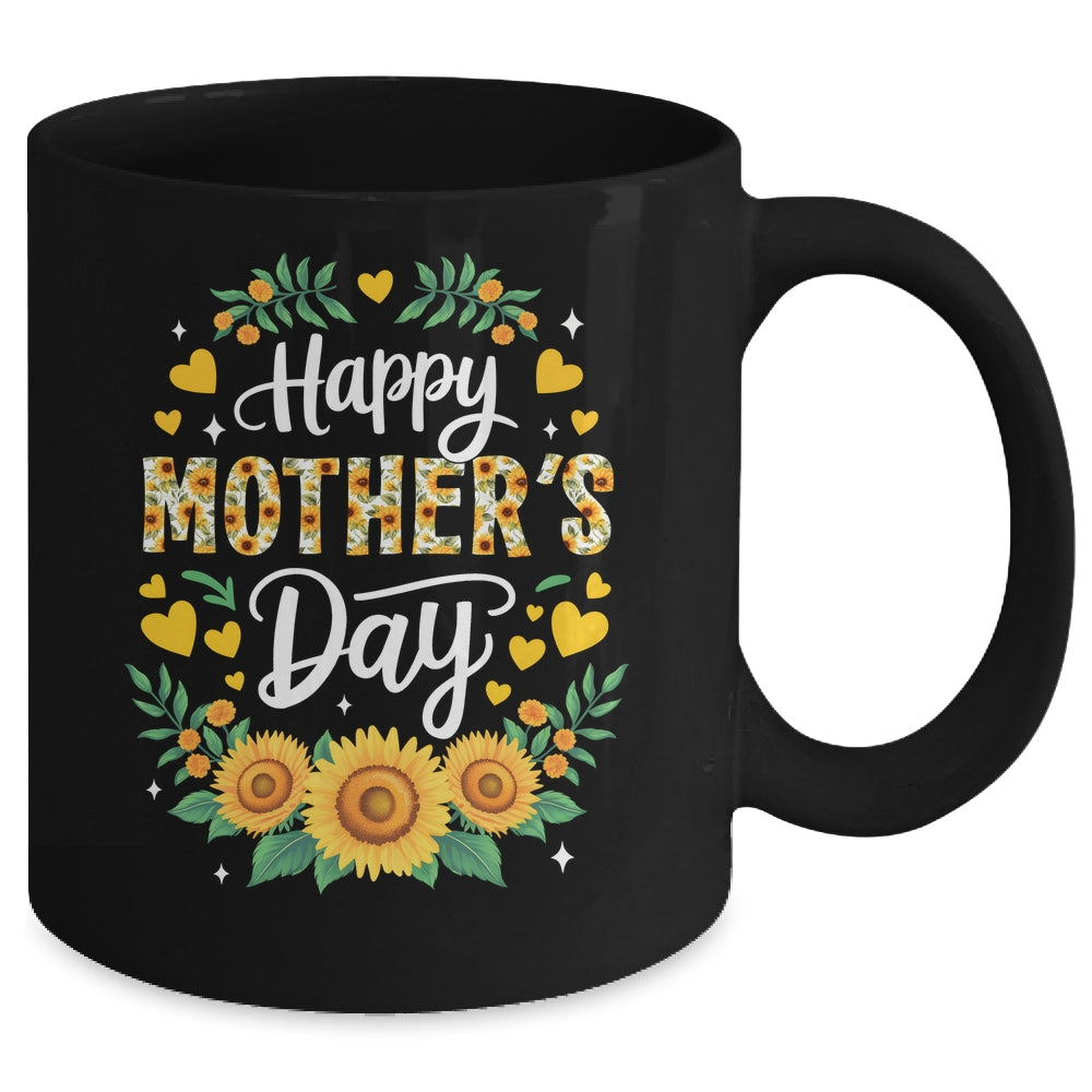 Funny Happy Mothers Day Cute Floral For Women Mom Grandma Mug | teecentury