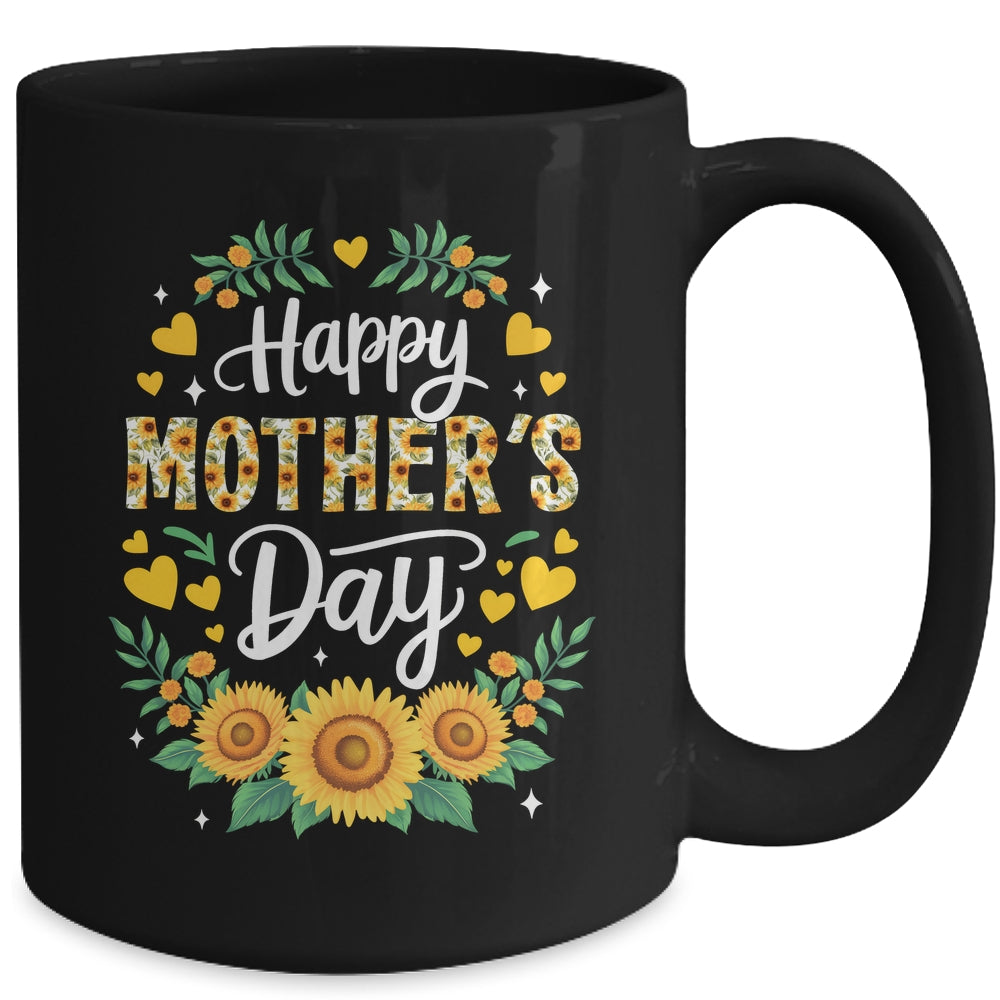 Funny Happy Mothers Day Cute Floral For Women Mom Grandma Mug | teecentury