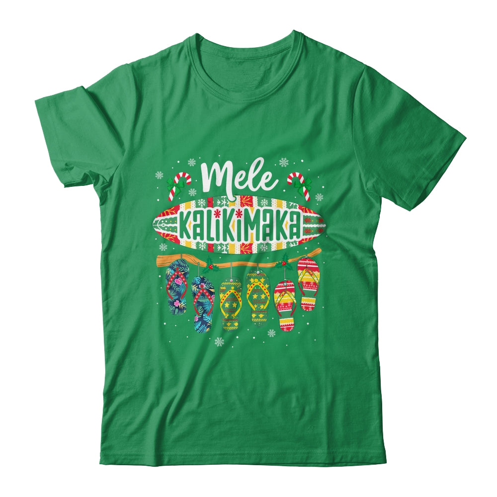 Funny Hawaiian Christmas Mele Kalikimaka Surf Board Shirt & Sweatshirt | teecentury