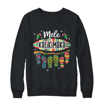 Funny Hawaiian Christmas Mele Kalikimaka Surf Board Shirt & Sweatshirt | teecentury