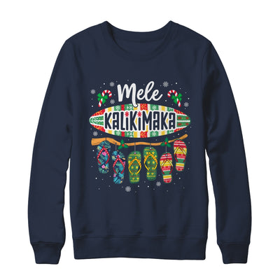 Funny Hawaiian Christmas Mele Kalikimaka Surf Board Shirt & Sweatshirt | teecentury