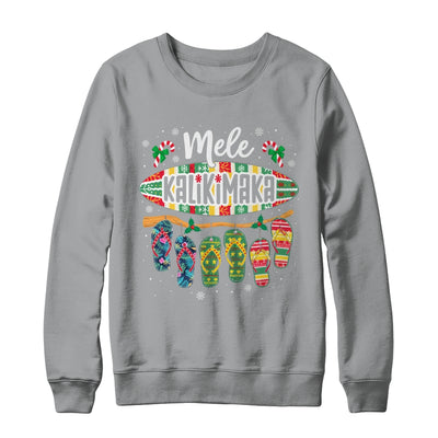 Funny Hawaiian Christmas Mele Kalikimaka Surf Board Shirt & Sweatshirt | teecentury
