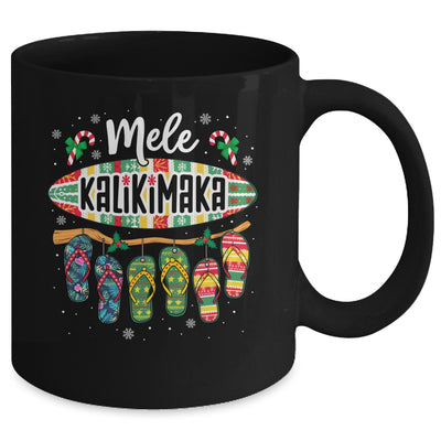 Funny Hawaiian Christmas Mele Kalikimaka Surf Board Mug | teecentury
