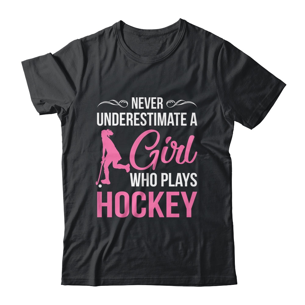 Funny Hockey Art For Girls Youth Teens Hockey Player Shirt & Tank Top | teecentury